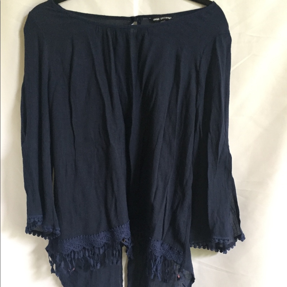 Navy Blue Unique Spectrum Blouse